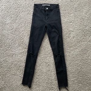 zara black skinny jeans!